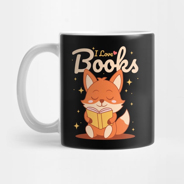 Book Lover Fox by JS Arts